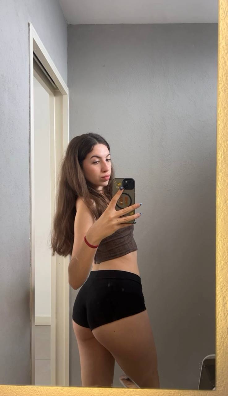 Amber in her underwear in Ndjamena