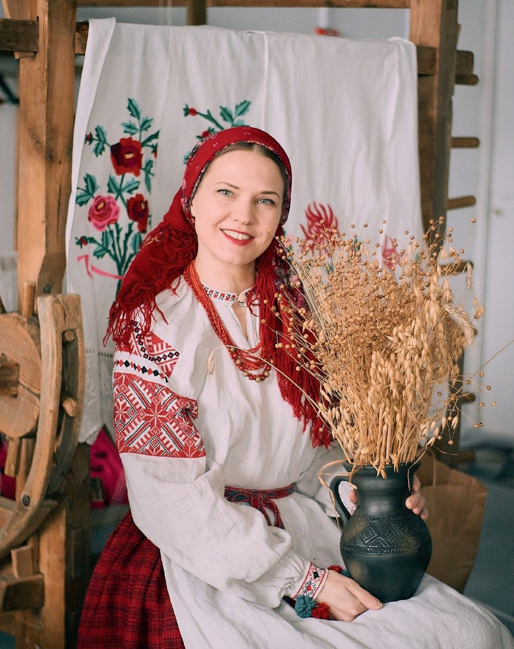 Women in Slavic costumes in Ndjamena