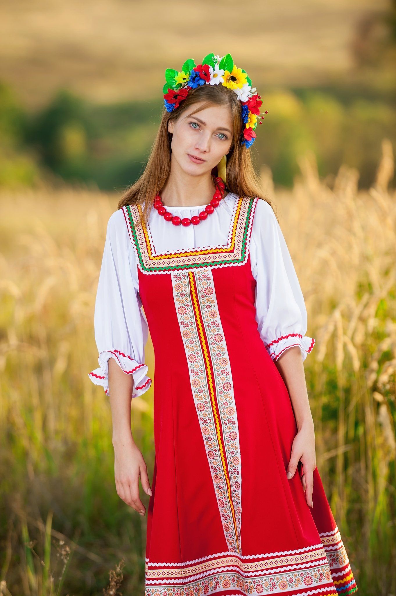 Women in Slavic costumes in Ndjamena